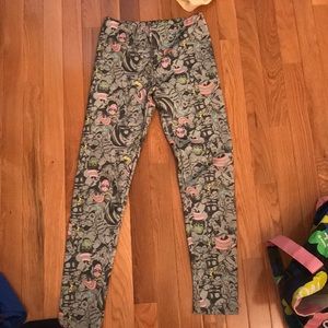 Marvel themed work out leggings